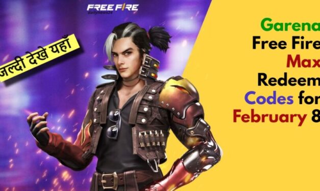 Garena Free Fire Max Redeem Codes for February 8: आज के मुफ्त उपहार जीते
